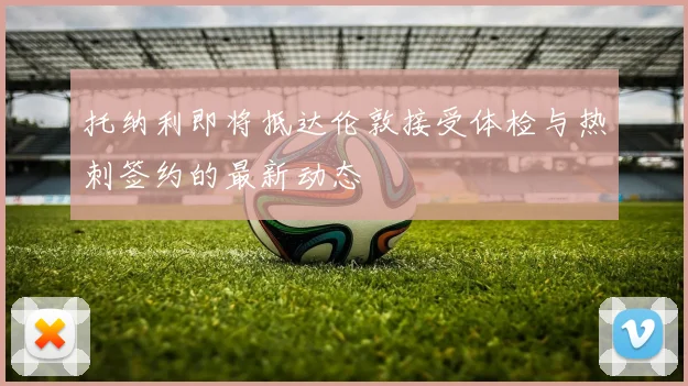 托纳利即将抵达伦敦接受体检与热刺签约的最新动态